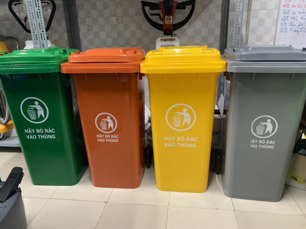 Thùng Rác Nhựa 120 Lít